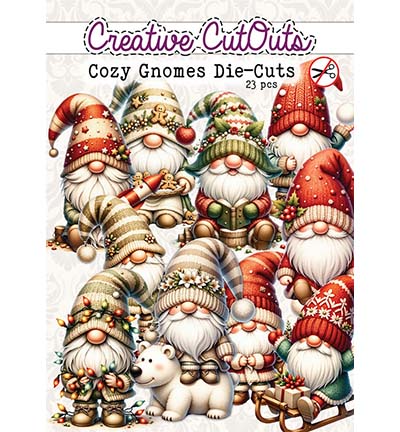 Creatief Art - Cozy Gnomes 23 stuks Creatief Art - Cozy Gnomes 23 stuks