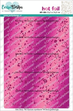 CarlijnDesign - Hot Foil A6 Kleine Spetters CarlijnDesign - Hot Foil A6 Kleine Spetters