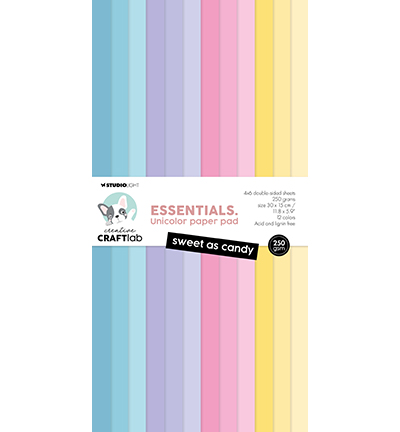 Studio Light Unicolor Paper Pad Sweet as candy Essentials nr.357