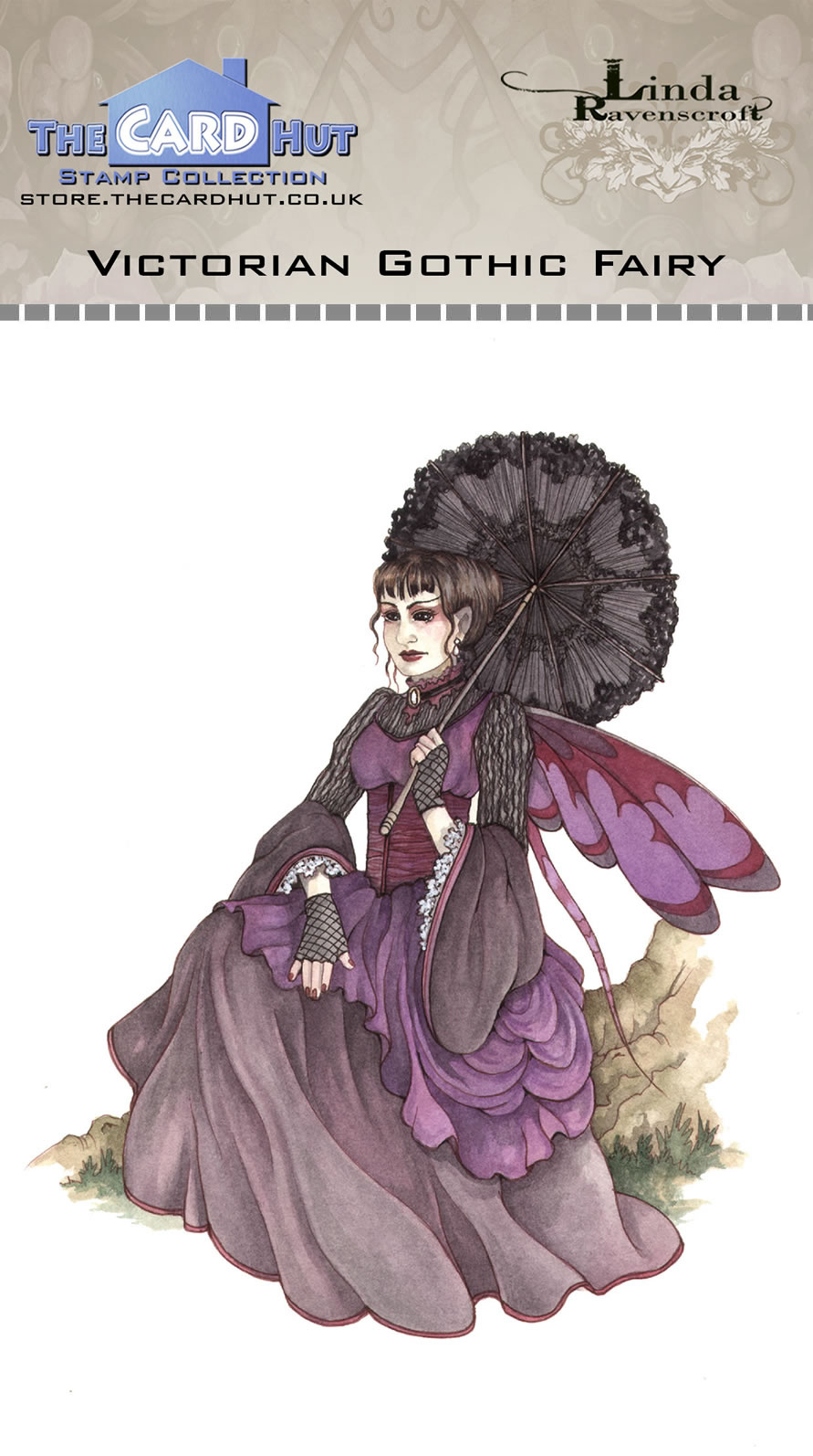 the-card-hut-victorian-gothic-fairy-clear-stamps-l the-card-hut-victorian-gothic-fairy-clear-stamps-l