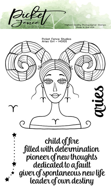 picket-fence-studios-aries-girl-4x6-inch-clear-sta