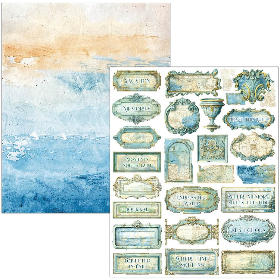 Ciao Bella - Edge of the Ocean A4 Maxi Mixed Media Book