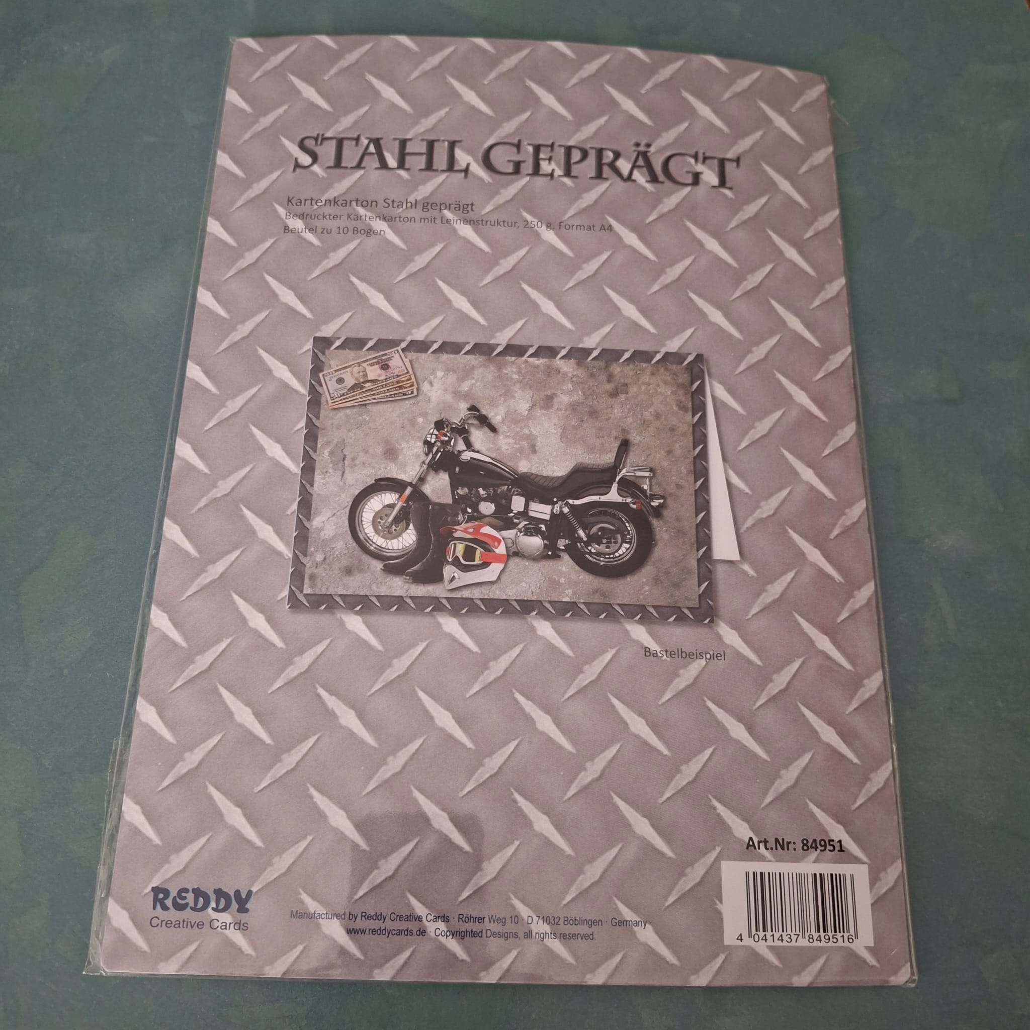 Reddy Creative Cards - Kartenkarton Stahl geprägt