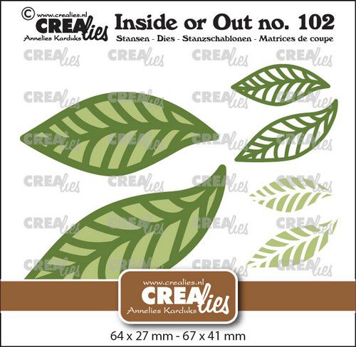 Crealies Inside or Out - Bladeren A