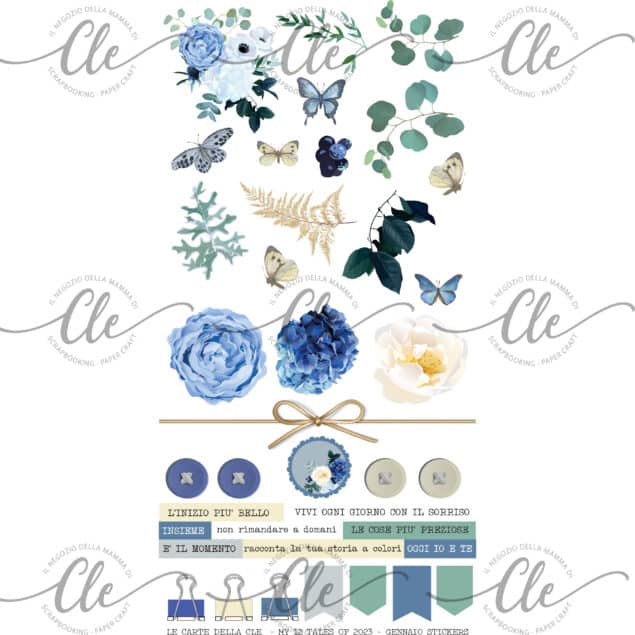 Cle - EMBELISHMENTS STICKERS – MY 12 TALES OF 2023 –JANUARY 6X12 STICKERS