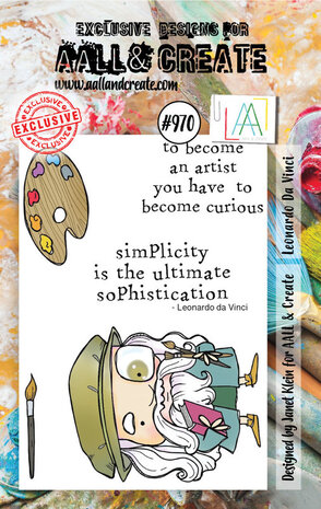 AALL and Create - Stamp Set A7 Leonardo Da Vinci 